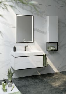 Подвесная тумба под раковину Clarberg Logic LOG0110L 100см белый